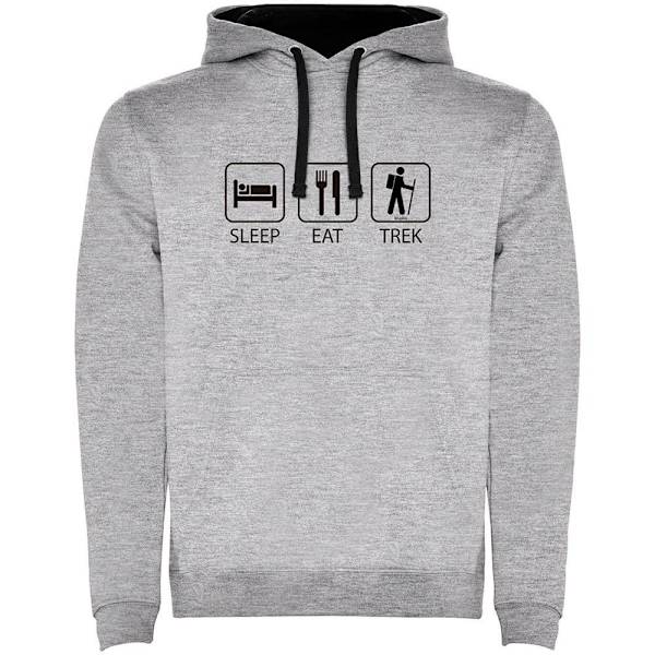 Kruskis Sleep Eat And Trek Two-colour Hættetrøje Grå XL Mand
