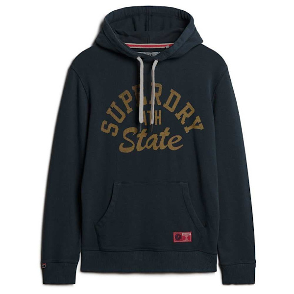 Superdry Track & Field Graphic Huvtröja Svart L Man