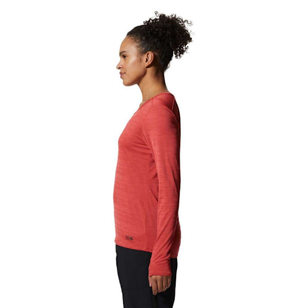 Mountain Hardwear Mighty Stripe™ Pitkähihainen T-paita Oranssi M Nainen