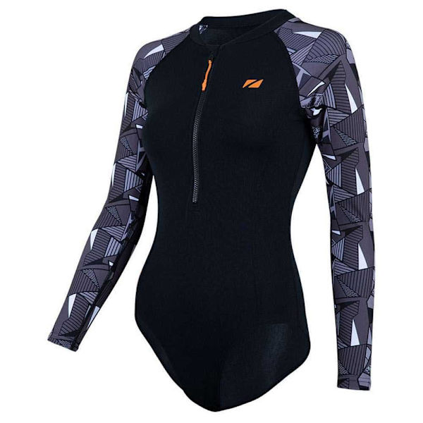 Zone3 Langærmet Badedragt Open Water Swim Renew Sort 30 Kvinde