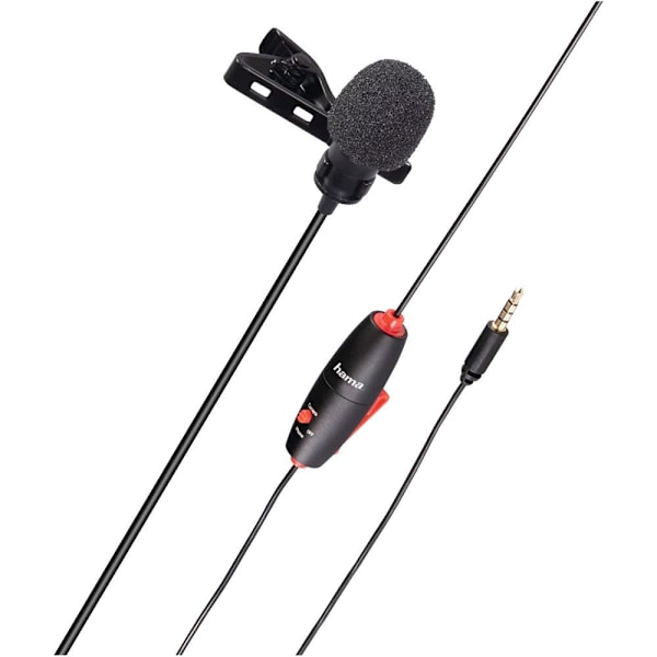 Hama Lavalier Microphone Smart For Smartphone Svart