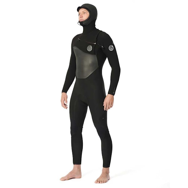 Rip Curl Langærmet Neoprendragt Med Brystlynlås Flashbomb 5/4 Mm Sort LS