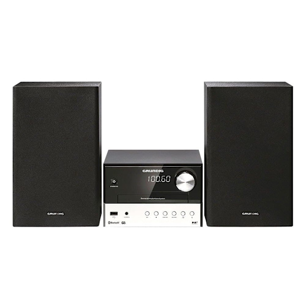 Grundig Mikro Kæde Cms 3000 Bt Dab+ Sort Sort, Sølv