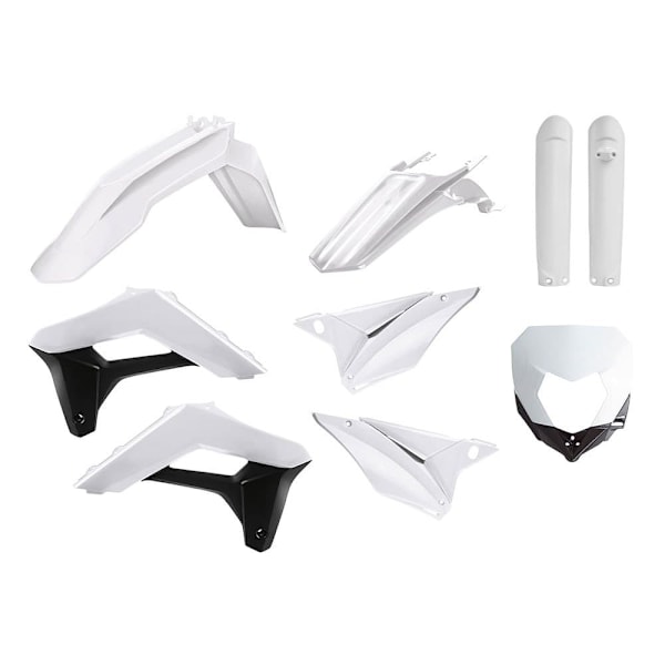 Polisport Full Enduro Kit W/fork Guards&mask Sherco Se-r/sef-r 17-20 Hvid