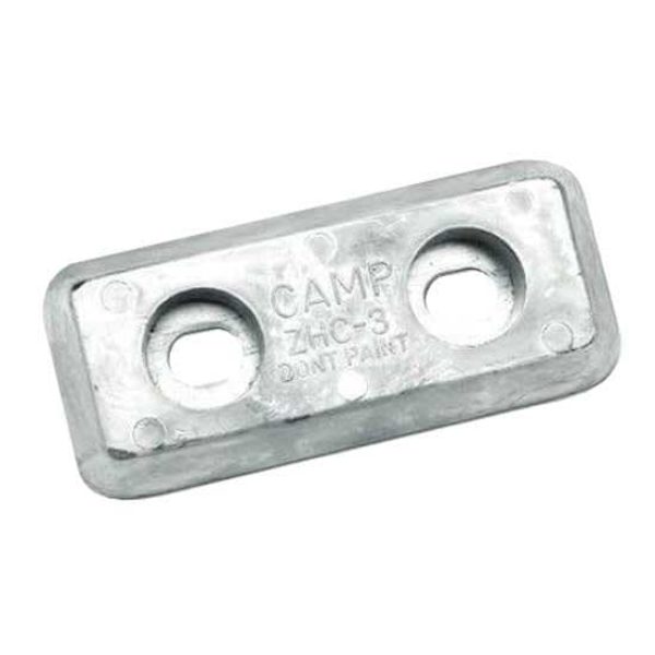 Camp Zinc Skrogpladeanode Grå 203 x 102 x 19 mm