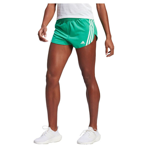Adidas Shortsit Run Icons 3s Lo 3´´ Vihreä L Nainen
