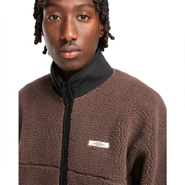 Element Classic Sherpa Kokovetoketjullinen Collegepaita Ruskea M Mies