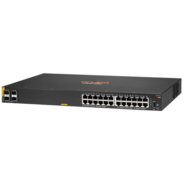 Hpe Växla Aruba 6100 24g Poe+ 4sfp+ Switch Rm M Silver