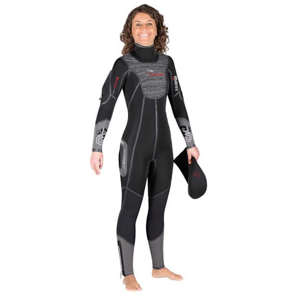 Mares Semydry Kostym Flexa Graphene 7 Mm She Dives Svart,Grå M Double Wide