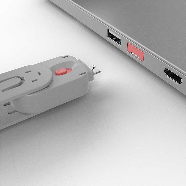 Lindy Usb-portlås 40450 Søvfarvet