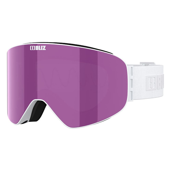 Bliz Flow Skidglasögon Vit Smoke Pink/CAT3
