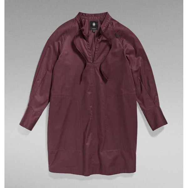 G-star Langærmet Kort Kjole Tunic Rød M Kvinde