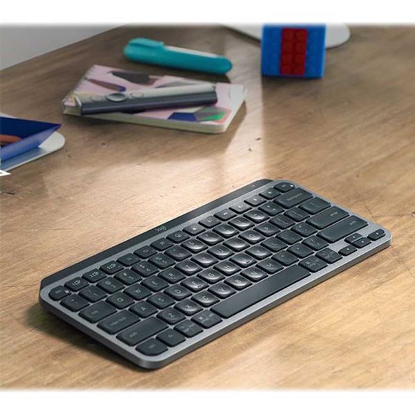 Logitech Trådløst Tastatur Mx Keys Mini Business Søvfarvet German QWERTZ