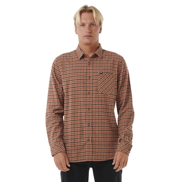 Rip Curl Classic Surf Checked Pitkähihainen Kauluspaita Ruskea XL Mies