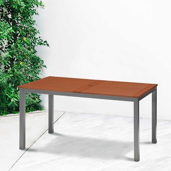 Chillvert Fsc Eucalyptus Rektangelbord Napoles 140x79.7x74.4 Cm Brun