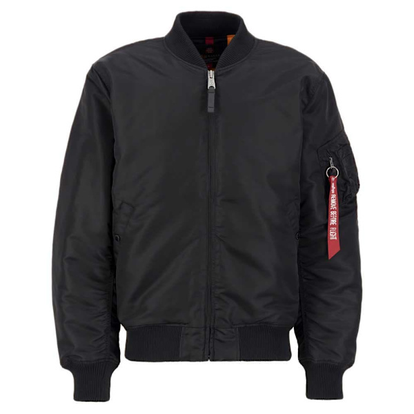 Alpha Industries Ma-1 Dragon Emb Jakke Sort M Mand