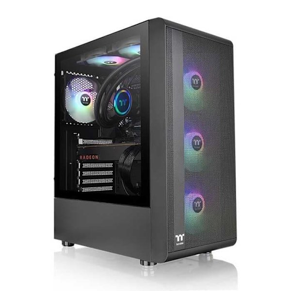 Thermaltake Tornfodral Med Fönster S200 Tg Black Svart