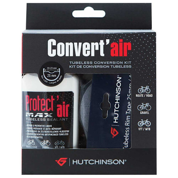 Hutchinson Konverteringssæt Tubeless 25 Mm Sort