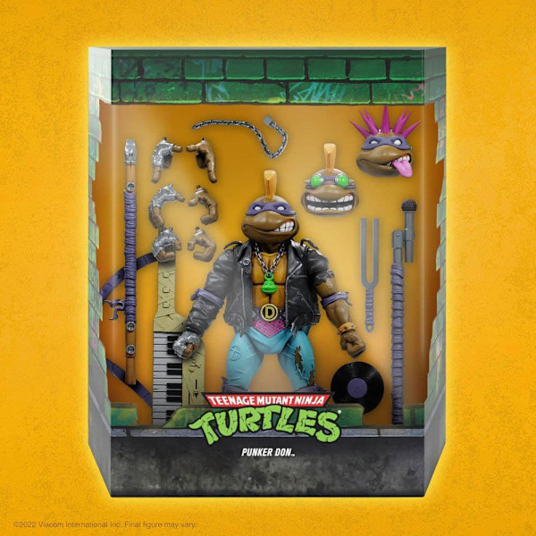 Super7 Teenage Mutant Ninja Turtles Ultimates Action Punker Donatello 18 Cm Kuvio