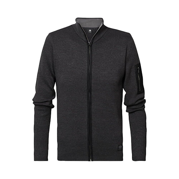 Petrol Industries Sweater Med Fuld Lynlås M-3020-kwc254 Grå 2XL Mand