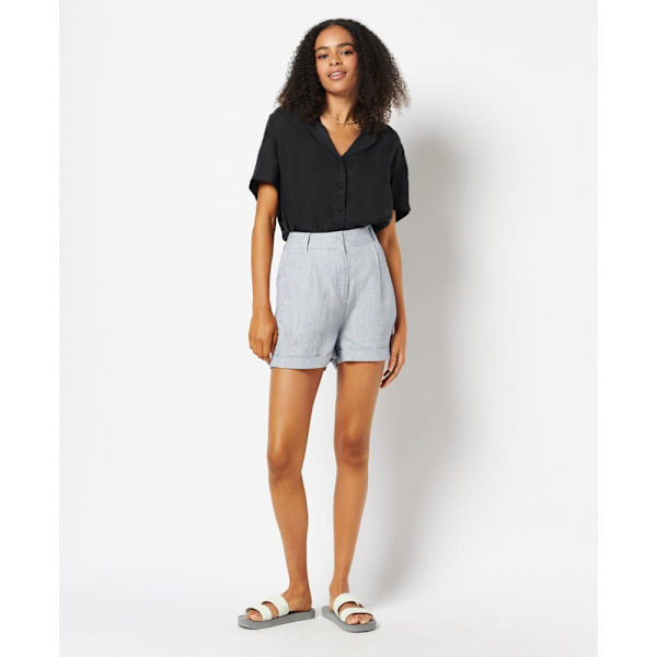 Superdry Shorts Studios Linen Blå S Kvinna