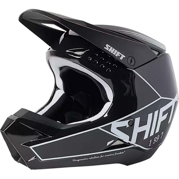 Fox Racing Mx White Label Bliss Junior Offroad Hjelm Sort 8 Years