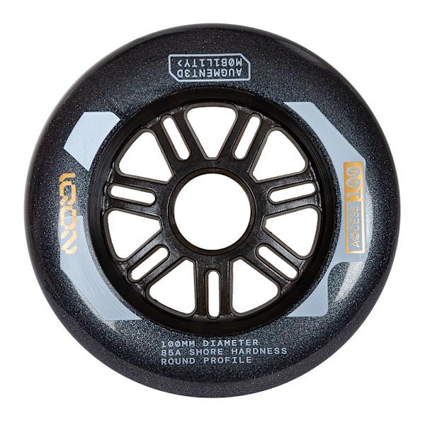 Iqon Skøjter Hjul Access 100 85a 3 Enheder Gylden 100 mm