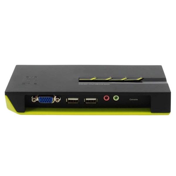 Level One Automatisk Skrivebordsskift Kvm-0421 Sort