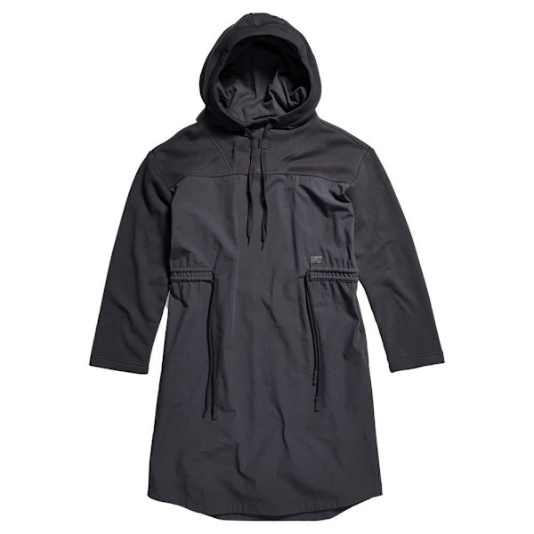 G-star Langærmet Kjole Anorak Sort S Kvinde