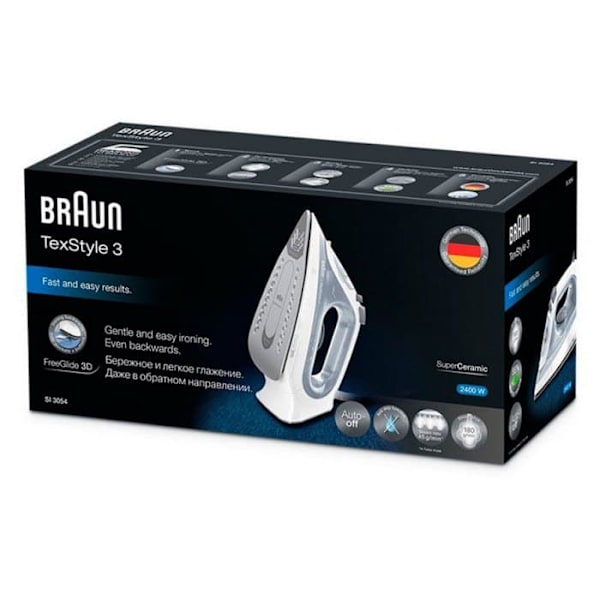 Braun Damp Jern Si3054gy 2400w Gvap Hvid,Grå