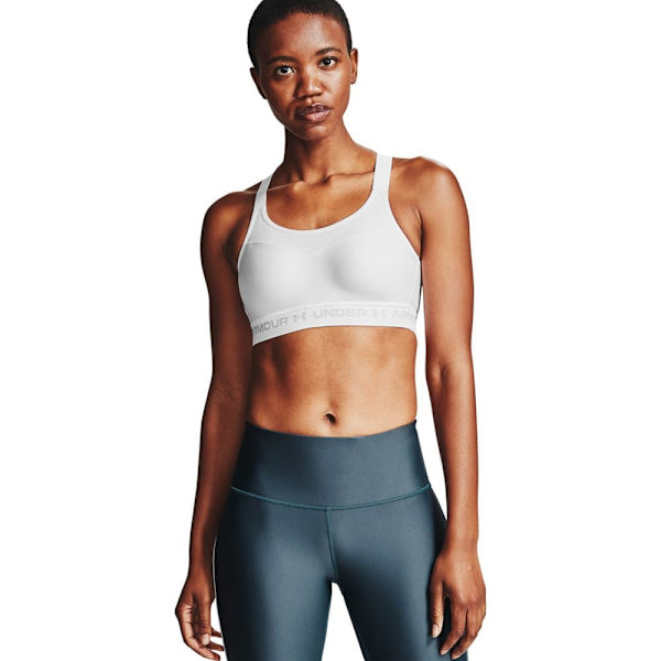 Under Armour Sports-bh Med Høj Effekt Crossback Hvid 40 / D Kvinde
