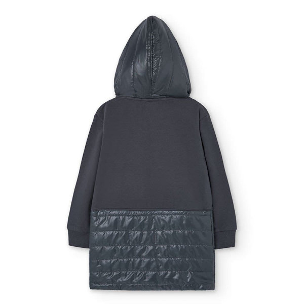 Boboli Fleece Combined Klänning Grå 6 Years