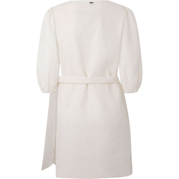 Pepe Jeans Langærmet Kort Kjole Dasha Beige XS Kvinde