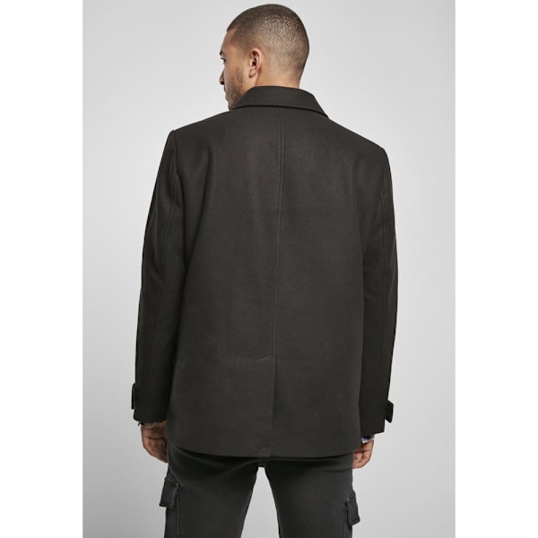 Urban Classics Klassisk Frakke Pea Coat Sort L Mand