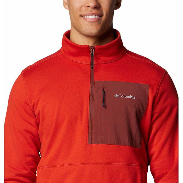 Columbia Hike™ Ii Fleecejakke Med Halv Lynlås Rød XL Mand