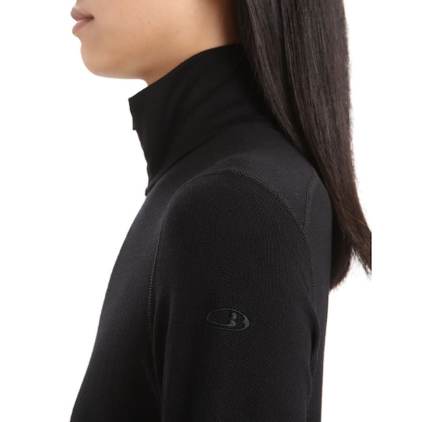 Icebreaker Merino 260 Tech Langærmet Baselayer Sort S Kvinde