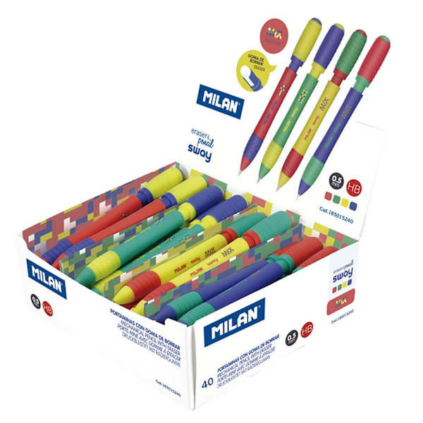 Milan Display Box 40 Sway Mix Sway Mix Mekaniska Pennor 0.5 Mm Flerfärgad