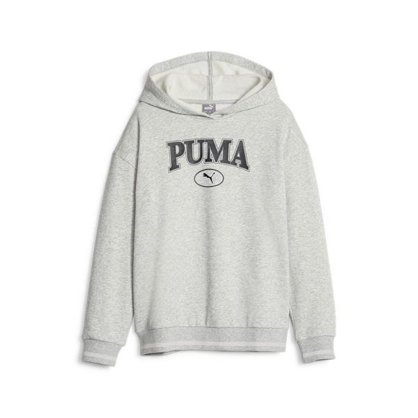 Puma Hættetrøje Squad Fl Grå 9-10 Years Pige