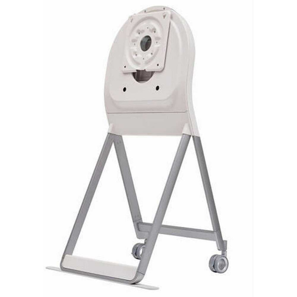 Lg Justerbart Quick Flex-skärmstativ Med Hjul Silver Silver, Vit