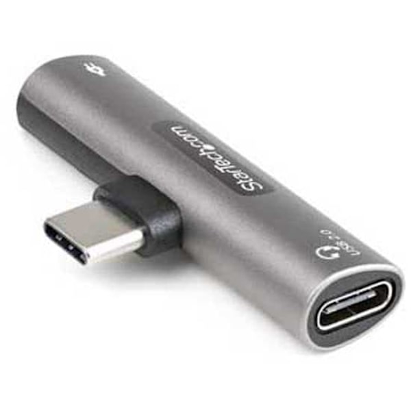 Startech Cdp 2capdm Usb-c/jack 3.5 Mm Vastaanottaja Usb-c/jack 3.5 Mm Sovitin Hopeinen