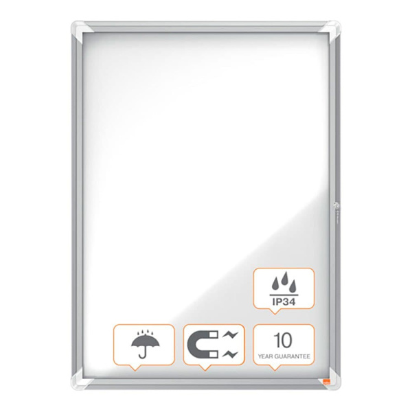 Nobo Ark Exteriör Vitrine Magnetisk Vit Bakgrund Premium Plus 9xa4