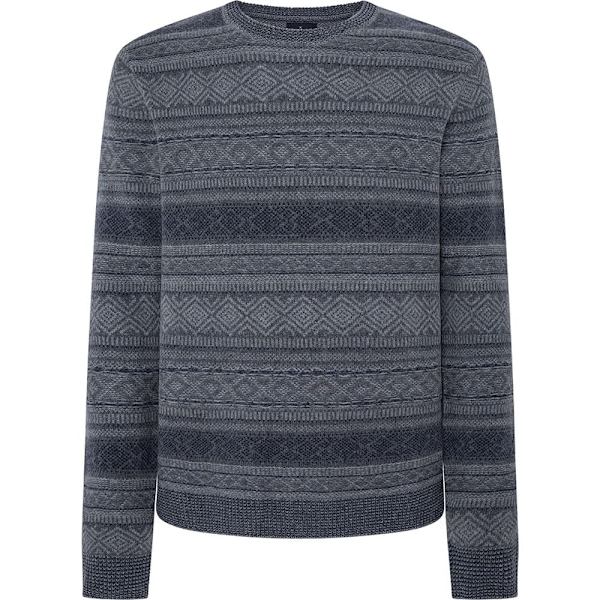 Hackett Fairisle Trøje Grå L Mand