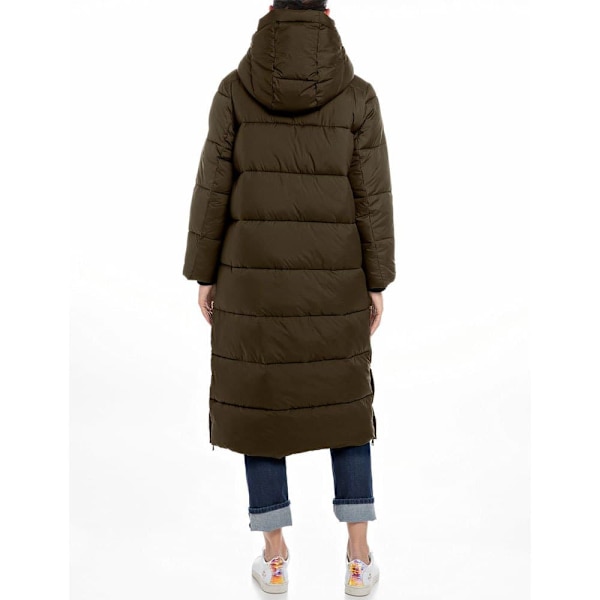 Replay Jakke Recycle Poly Brun S Kvinde