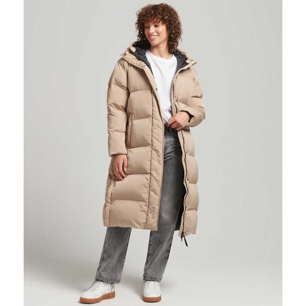 Superdry Takki Studios Longline Duvet Beige M Nainen