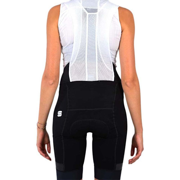 Sportful Bib Shorts Supergiara Hvid,Sort L Kvinde