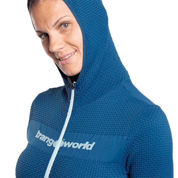 Trangoworld Myre Fleecejakke Med Hætte Blå S Kvinde