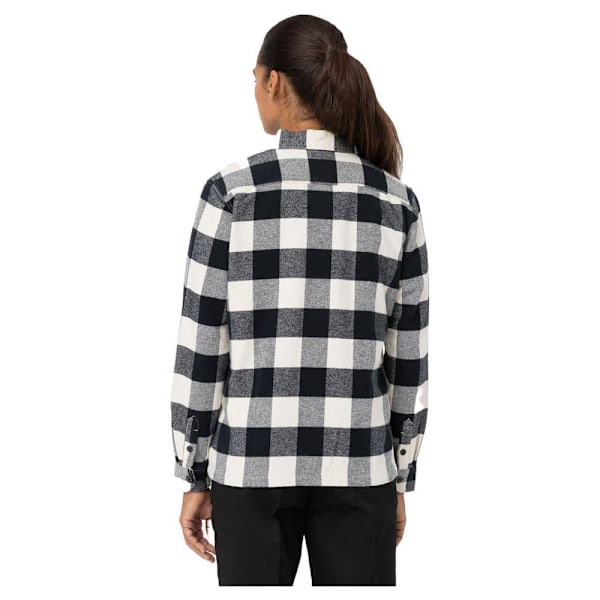 Dickies New Sacramento Pitkähihainen Kauluspaita Valkoinen,Musta S Nainen