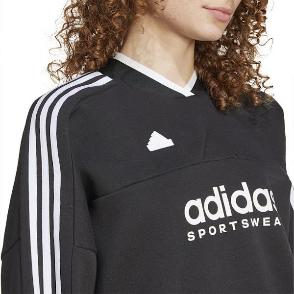 Adidas Tiro Cut 3 Stripes Fleece Sweatshirt Sort M / Regular Kvinde