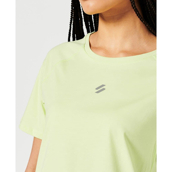 Superdry Kortærmet T-shirt Run Gul XS Kvinde