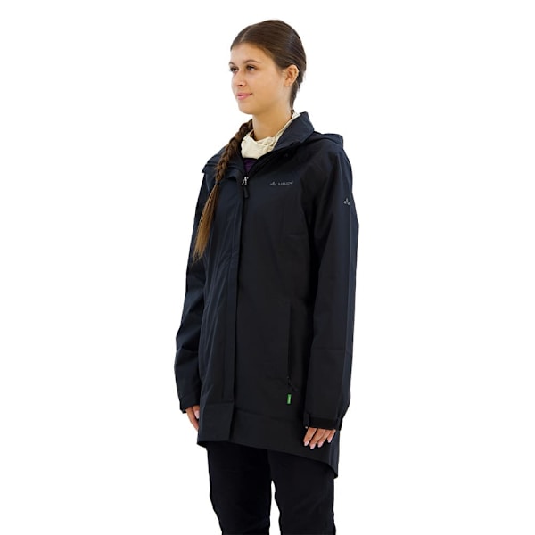Vaude Escape Parka Sort 40 Kvinde